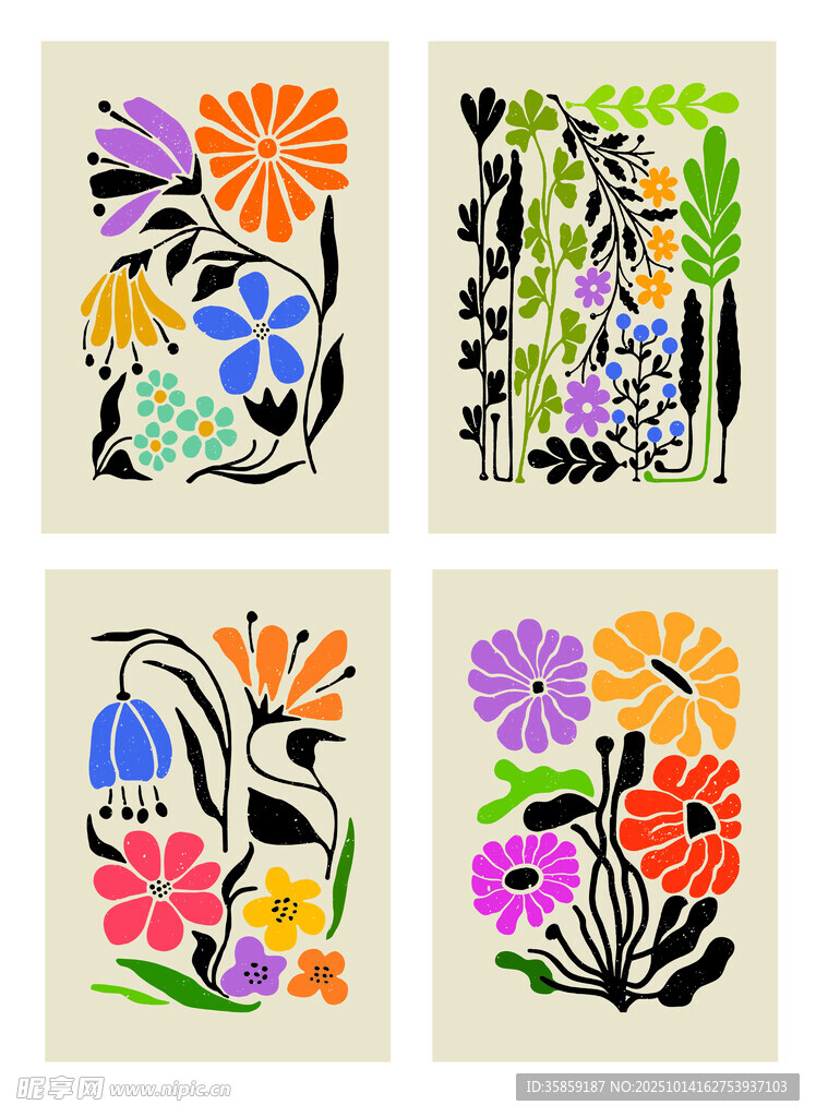 花卉图案插画