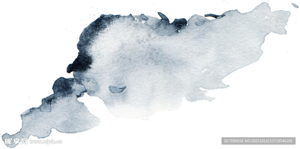 水墨风格抽象水彩画