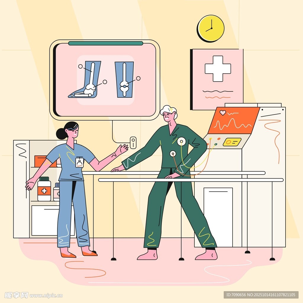 医生与患者交流医疗设备