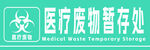 医疗废物暂存处标识牌