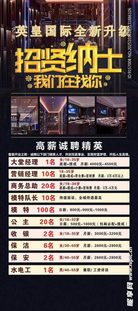 招贤纳士海报展示
