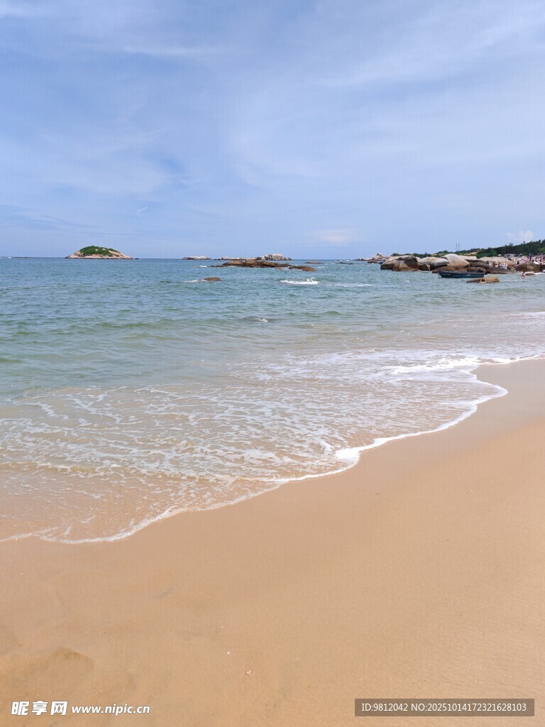 美丽海滨沙滩海景风光