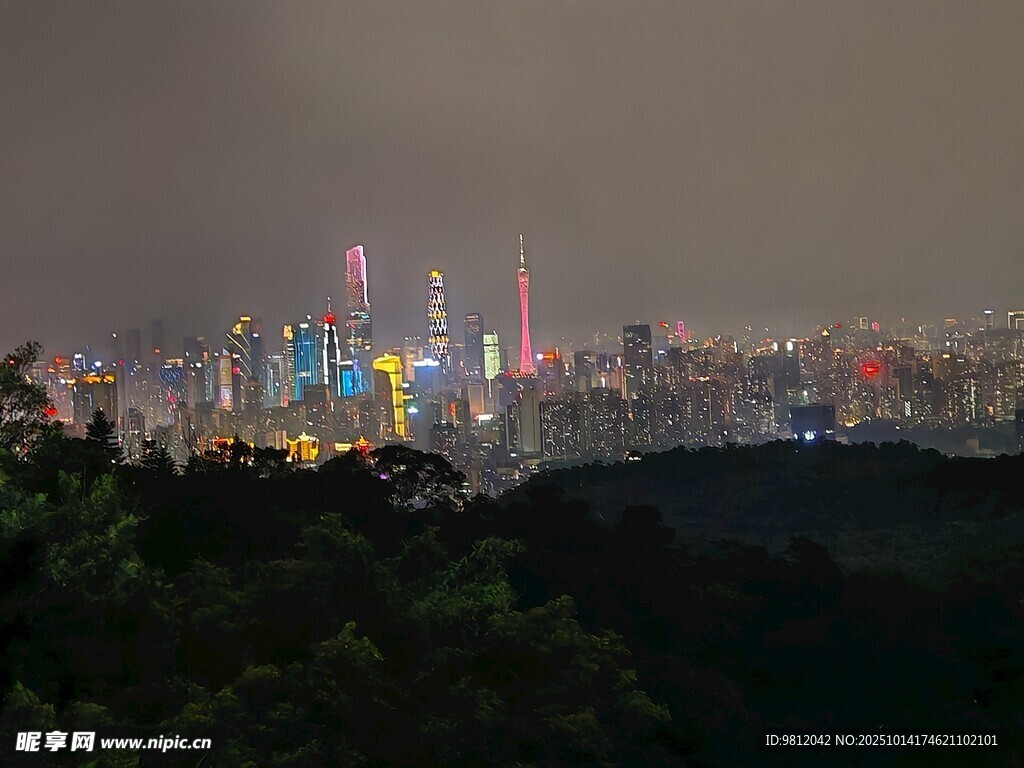 城市璀璨夜景