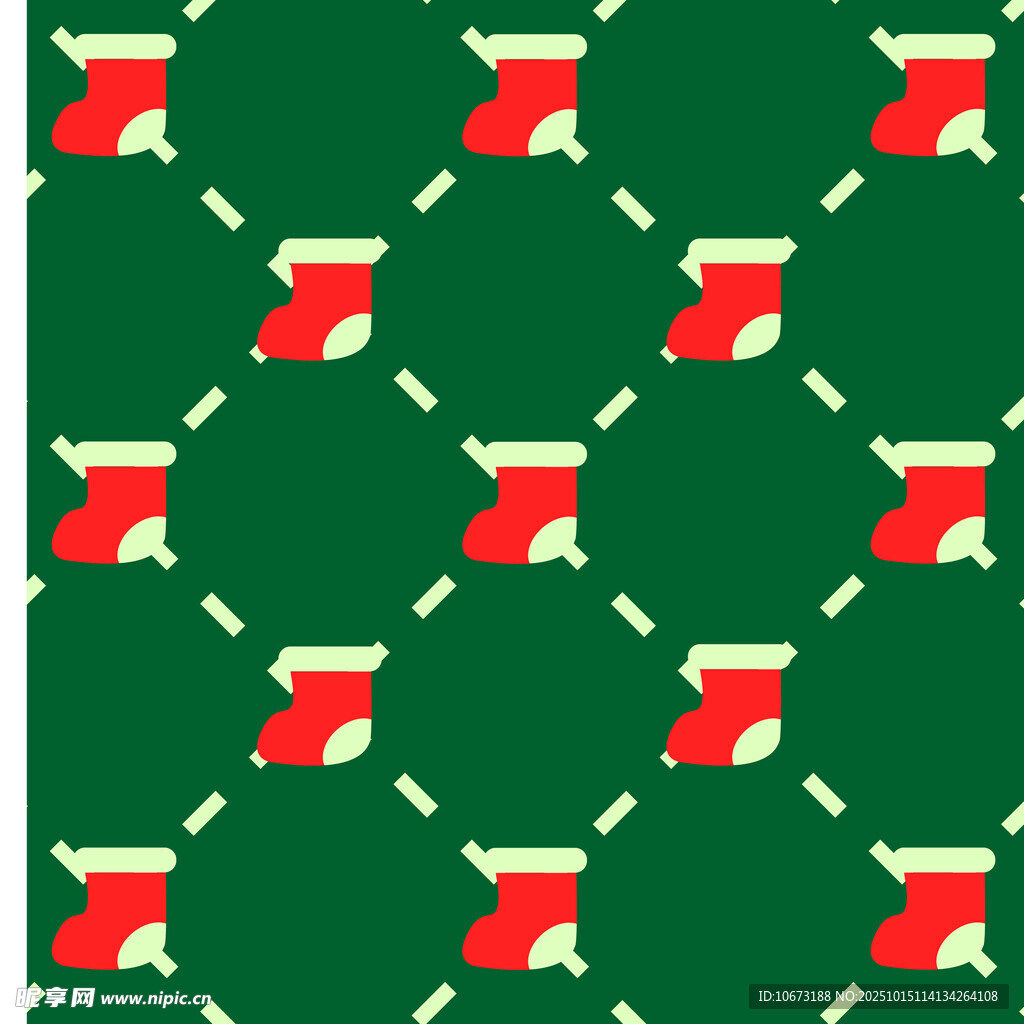 圣诞袜子图案背景