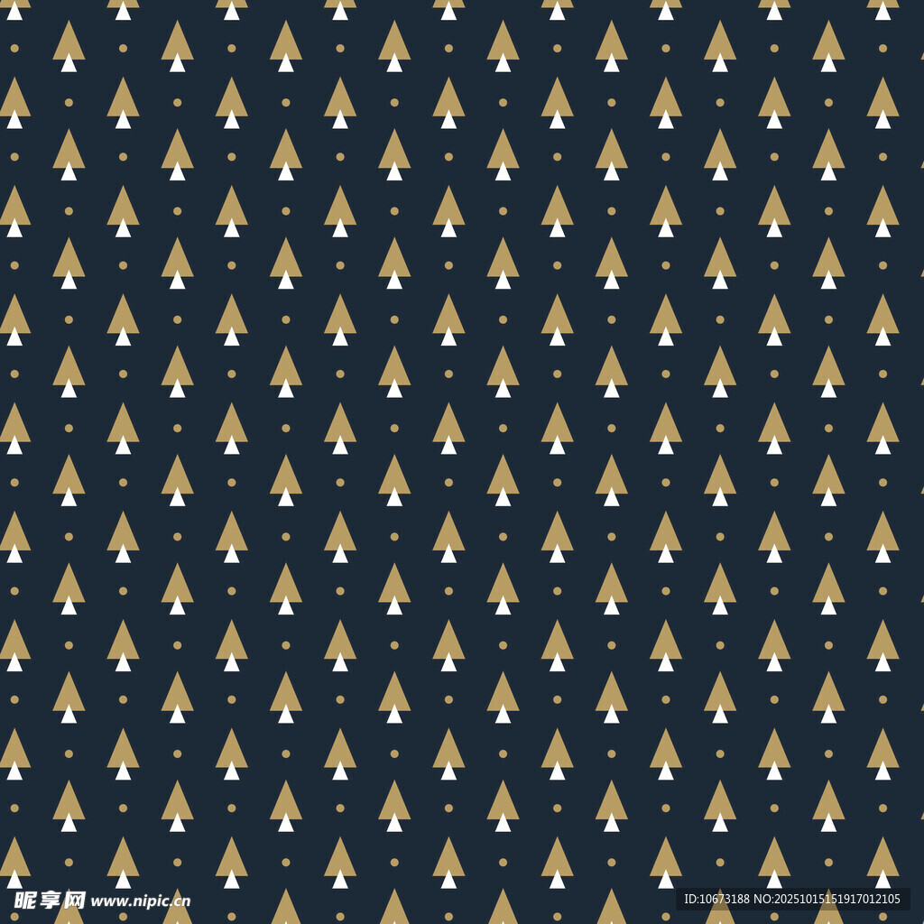 深蓝色底金色图案布料纹理