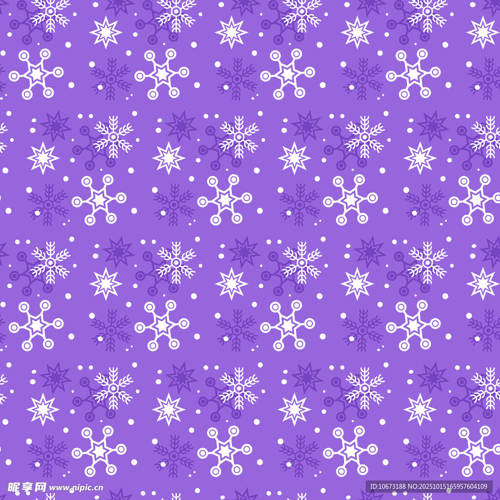 紫色雪花背景图案