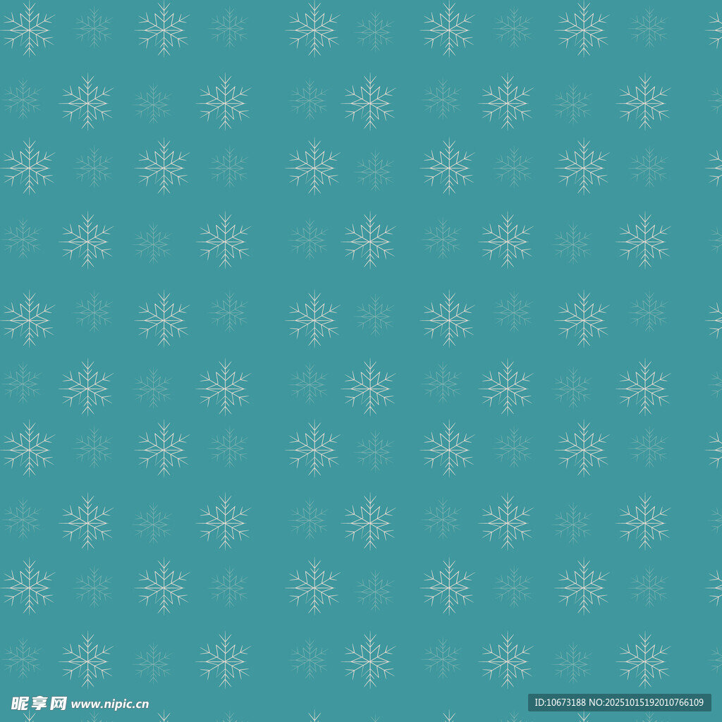 蓝绿色雪花纹理背景图
