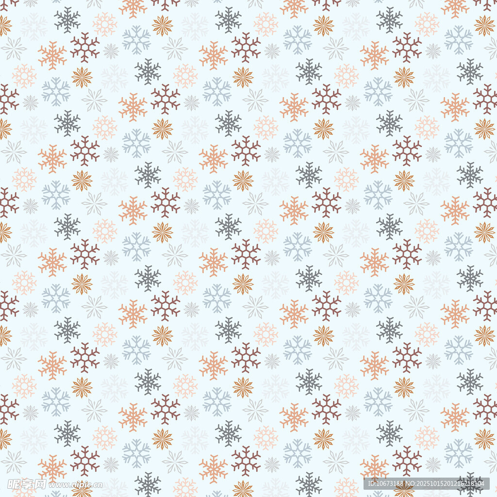雪花图案无缝背景纹理