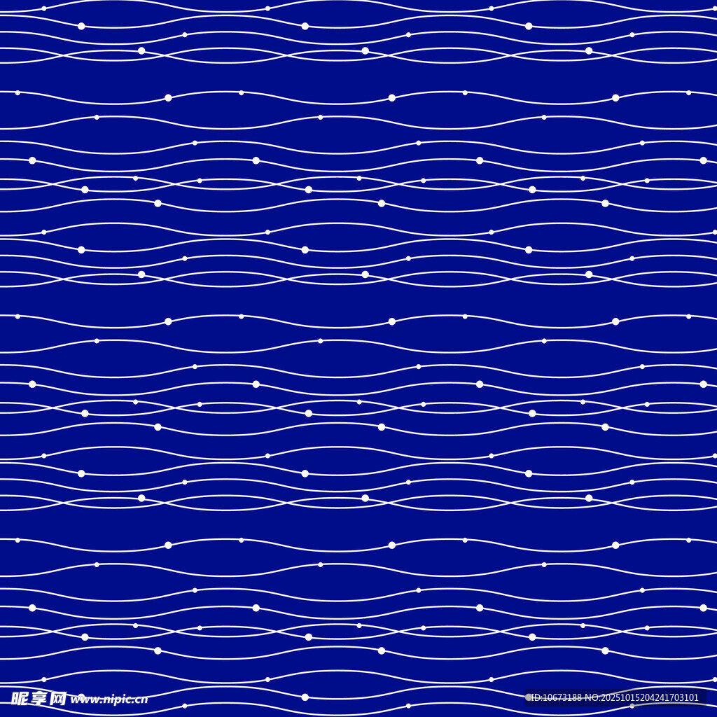 蓝色波浪线条星空图案