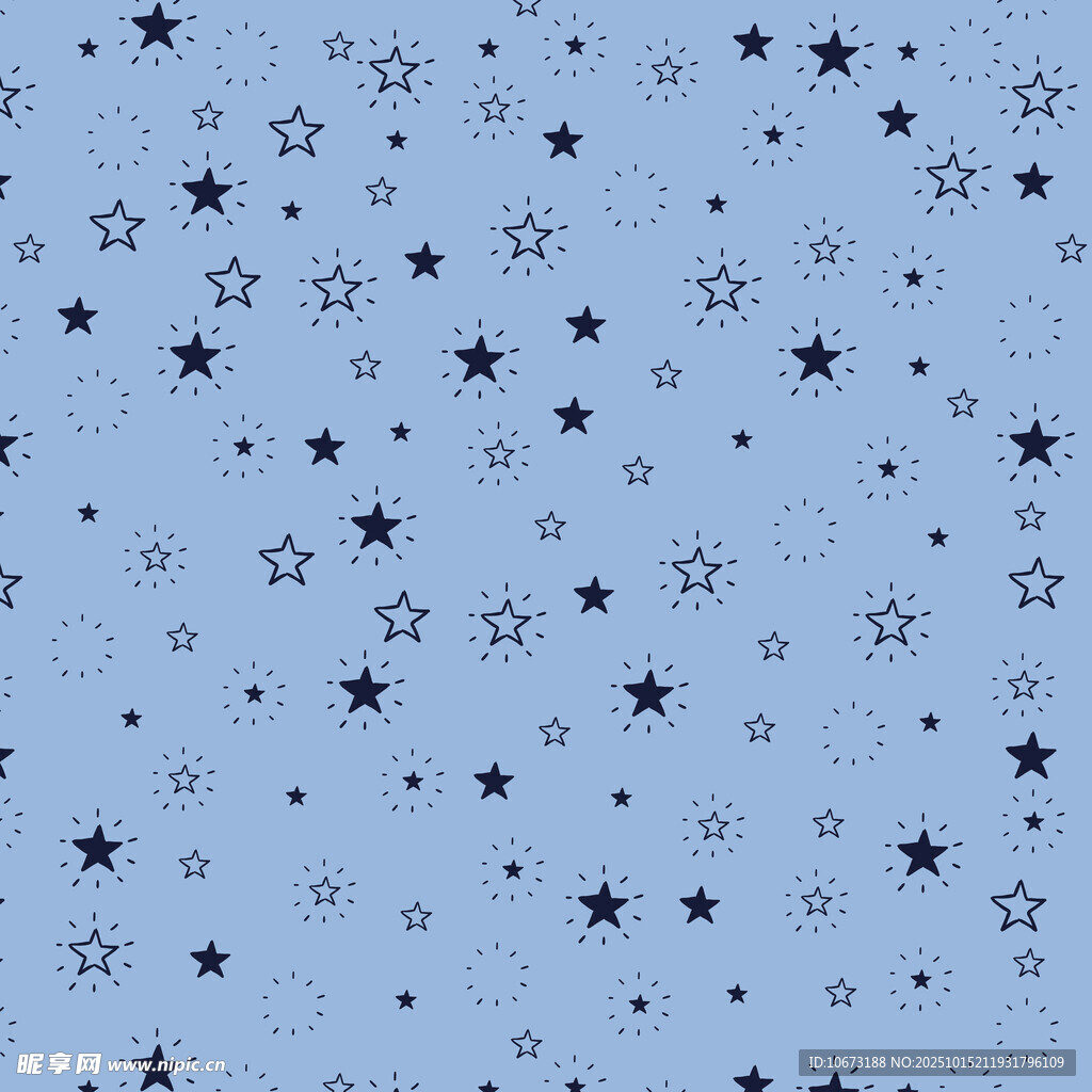 浅蓝色星星图案背景