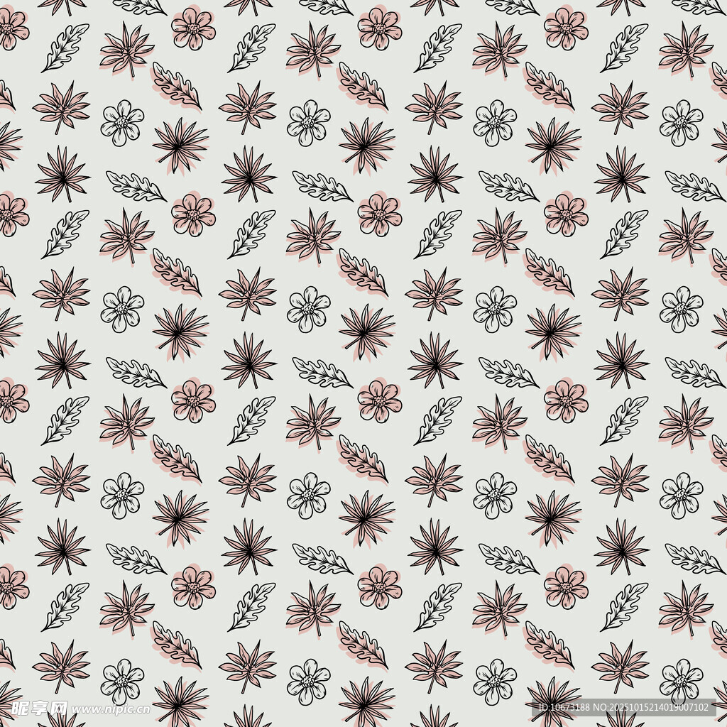 花卉图案背景纹理设计