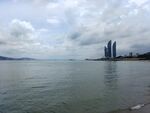 海滨城市美丽海景风光