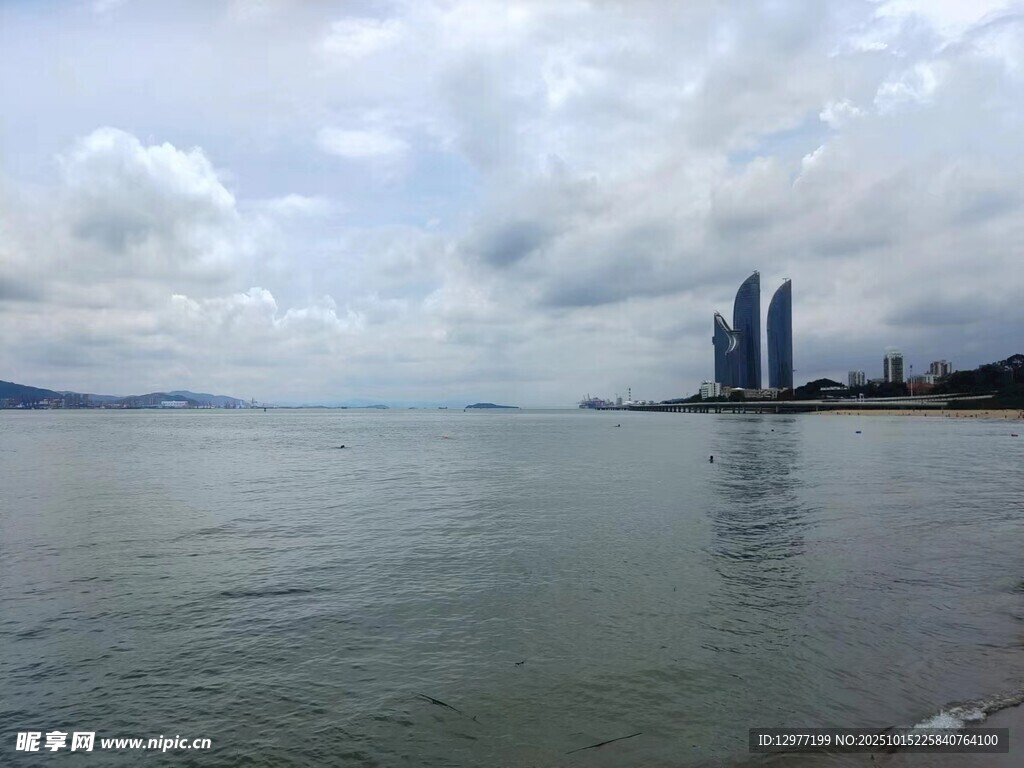 海滨城市美丽海景风光