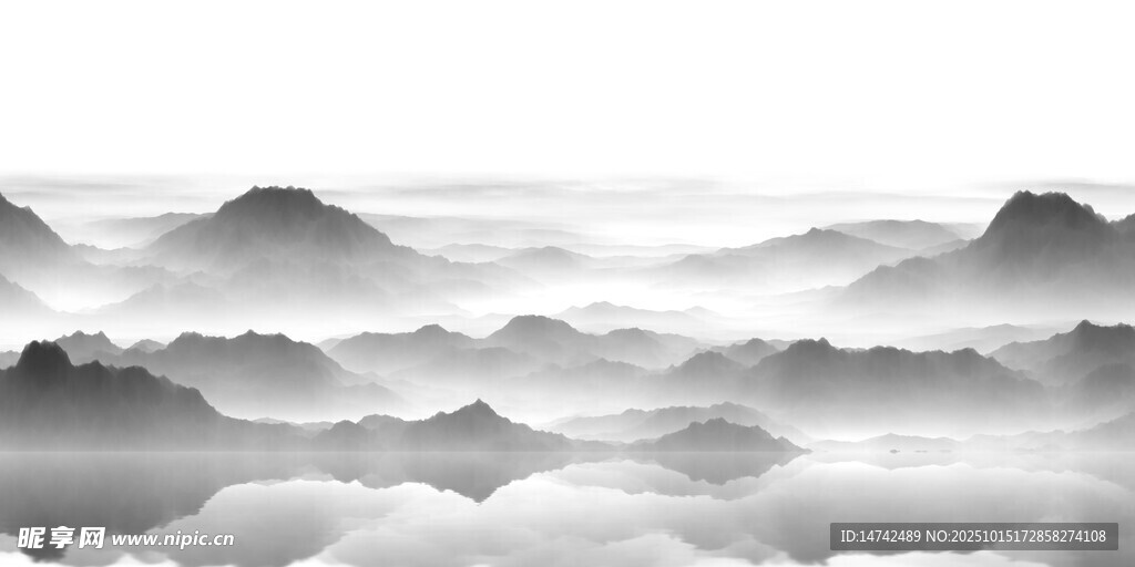 水墨山水背景