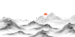水墨山水背景