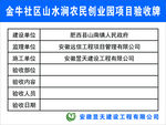 项目验收牌