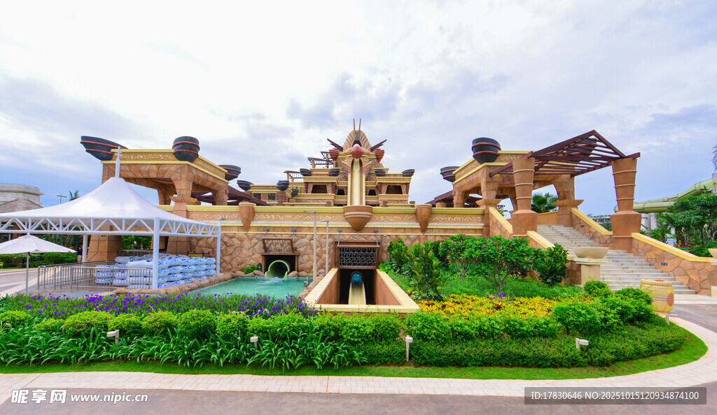 精美寺庙建筑景观