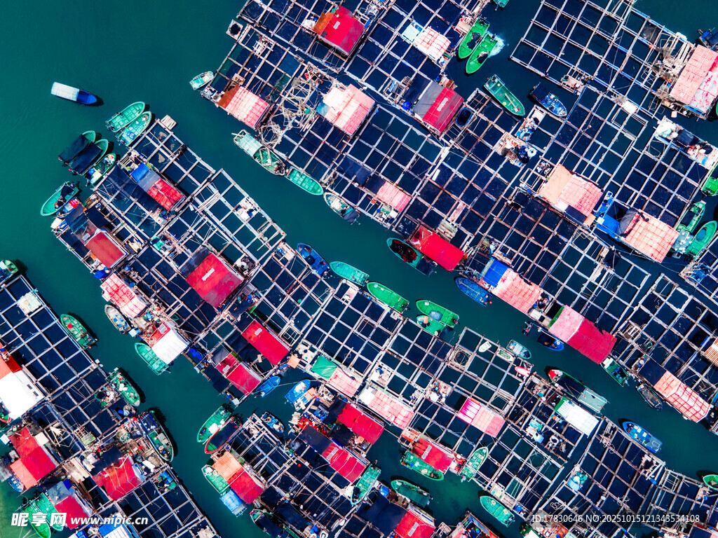海上渔排景观