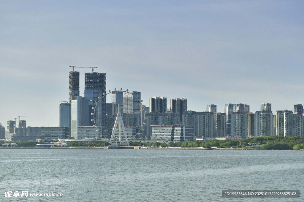 城市滨水天际线景观