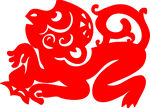 剪纸猴