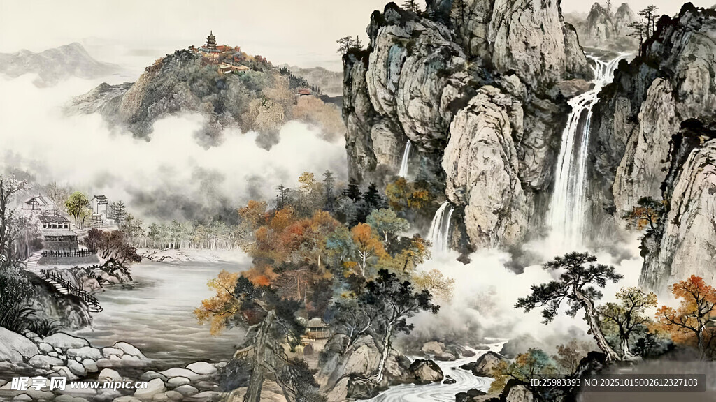 山川云海图