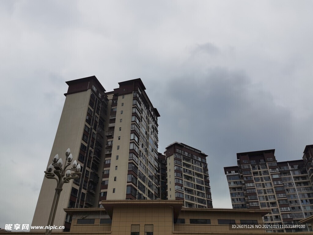 高层住宅楼景观