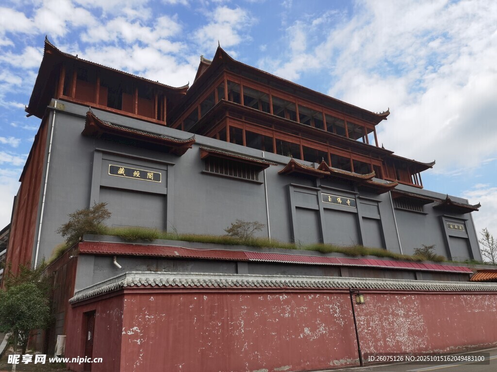 中式古建筑楼阁外观