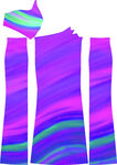 梦幻渐变彩色服装图案