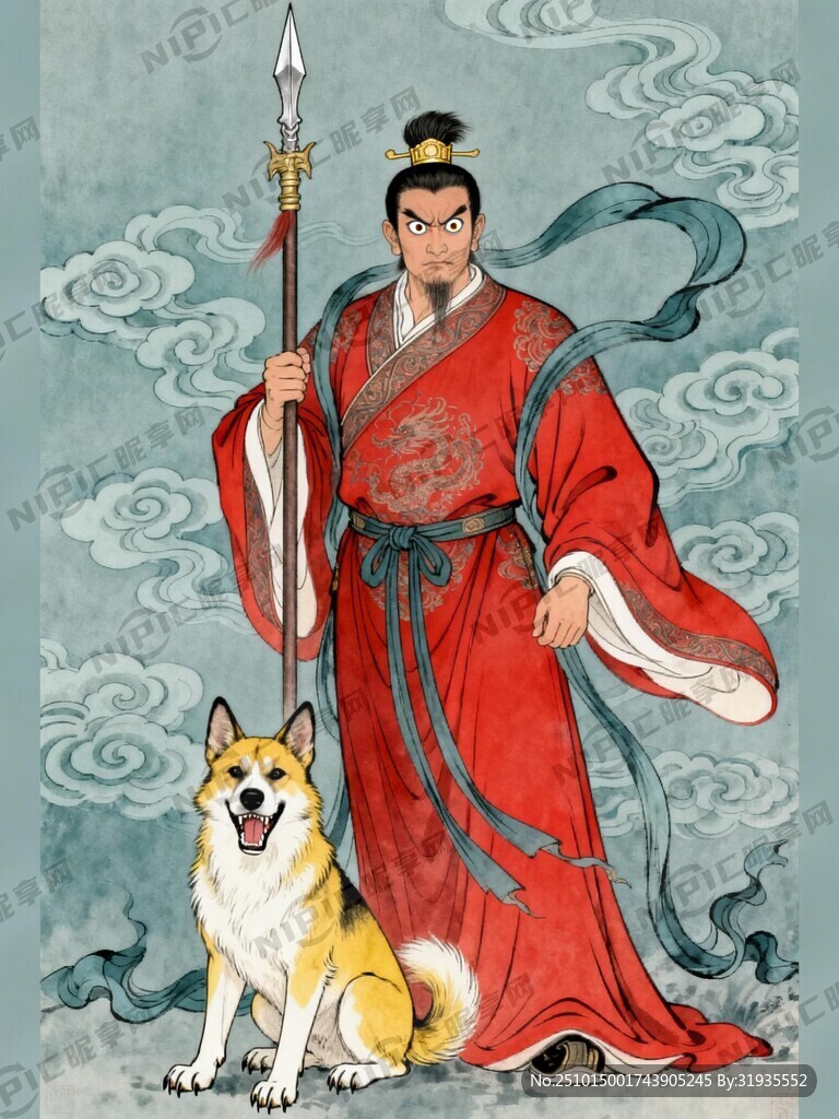 灌洲二郎妙道真君   三只眼 