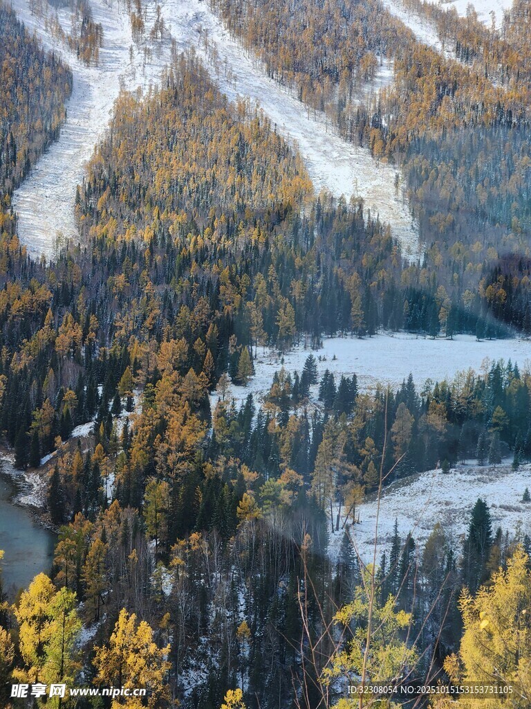 山林雪景风光