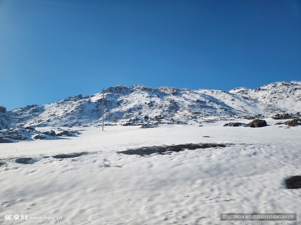 雪山雪景
