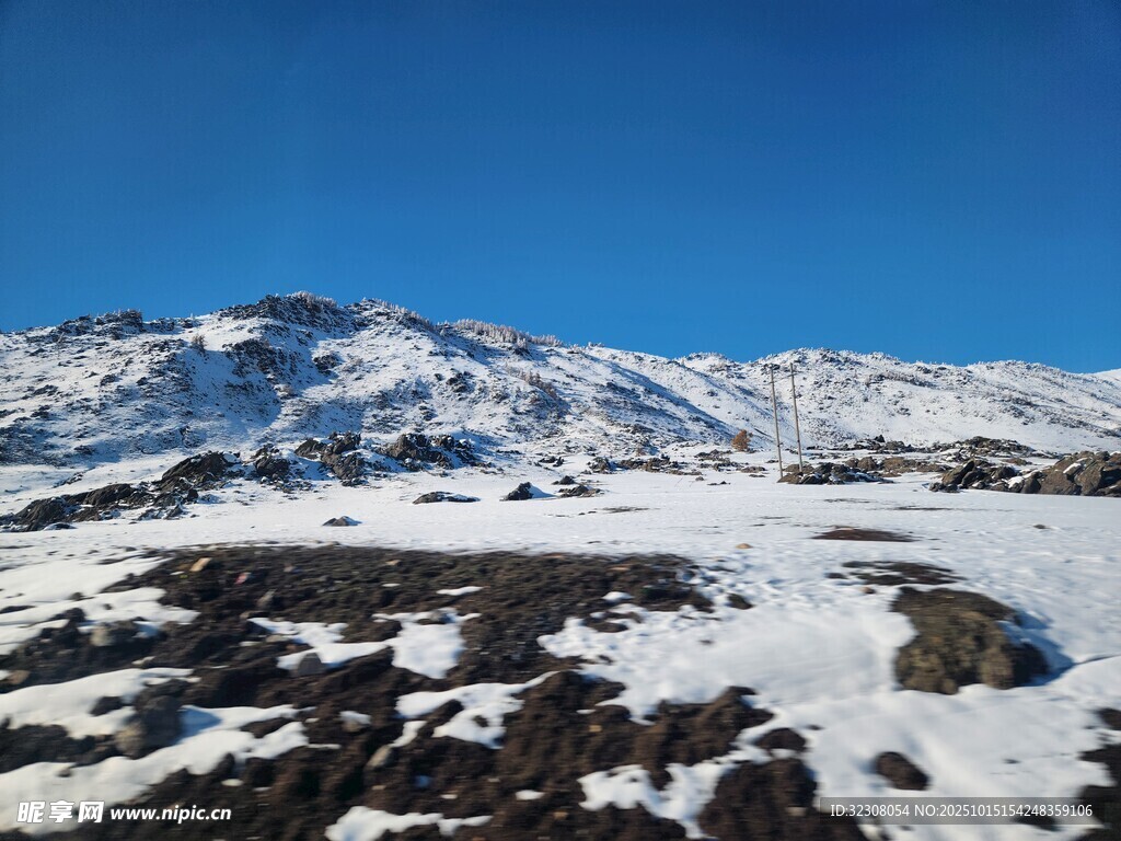 雪山壮丽风光
