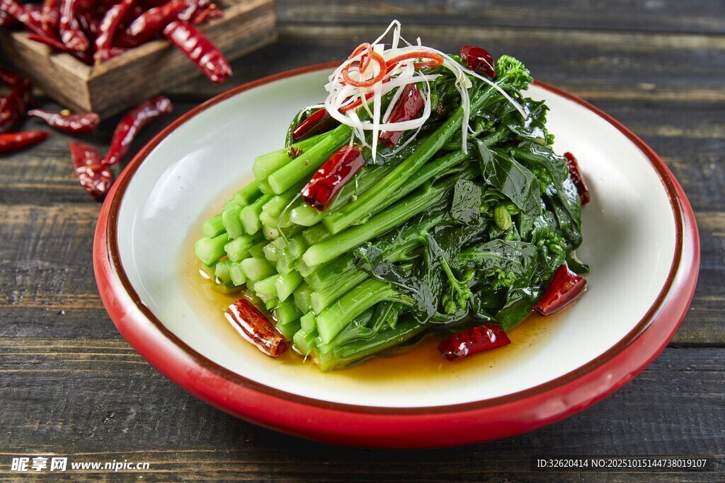 油爆青菜