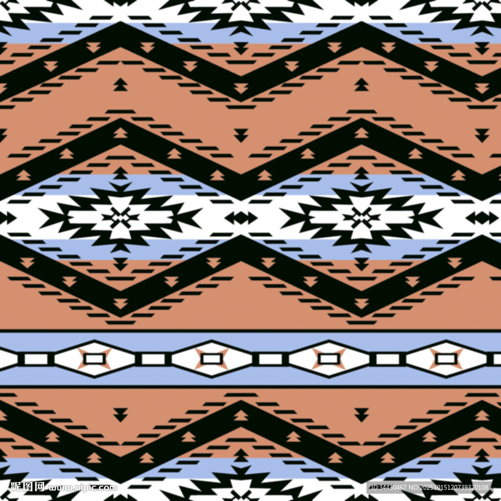 波西米亚风几何图案纹理