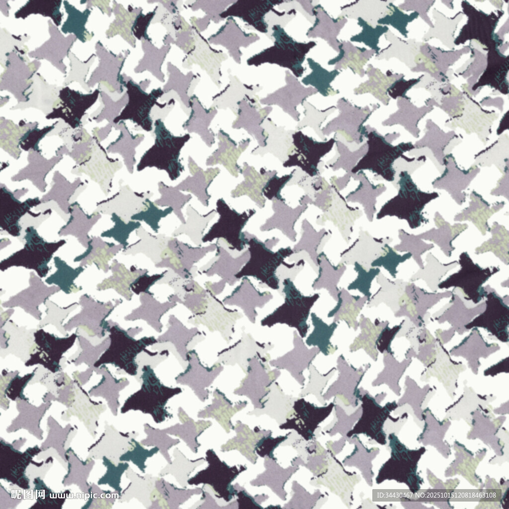 蓝白花卉图案纹理背景