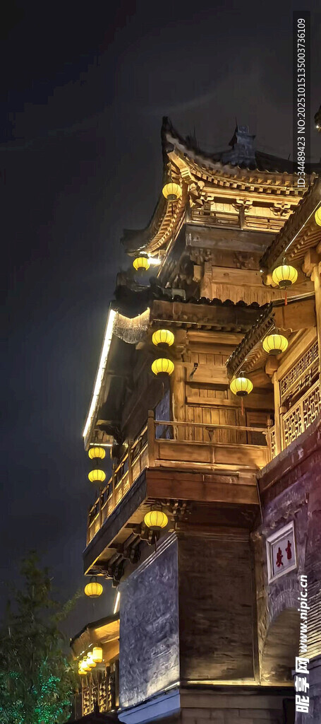 古楼夜景