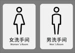 男女洗手间标识