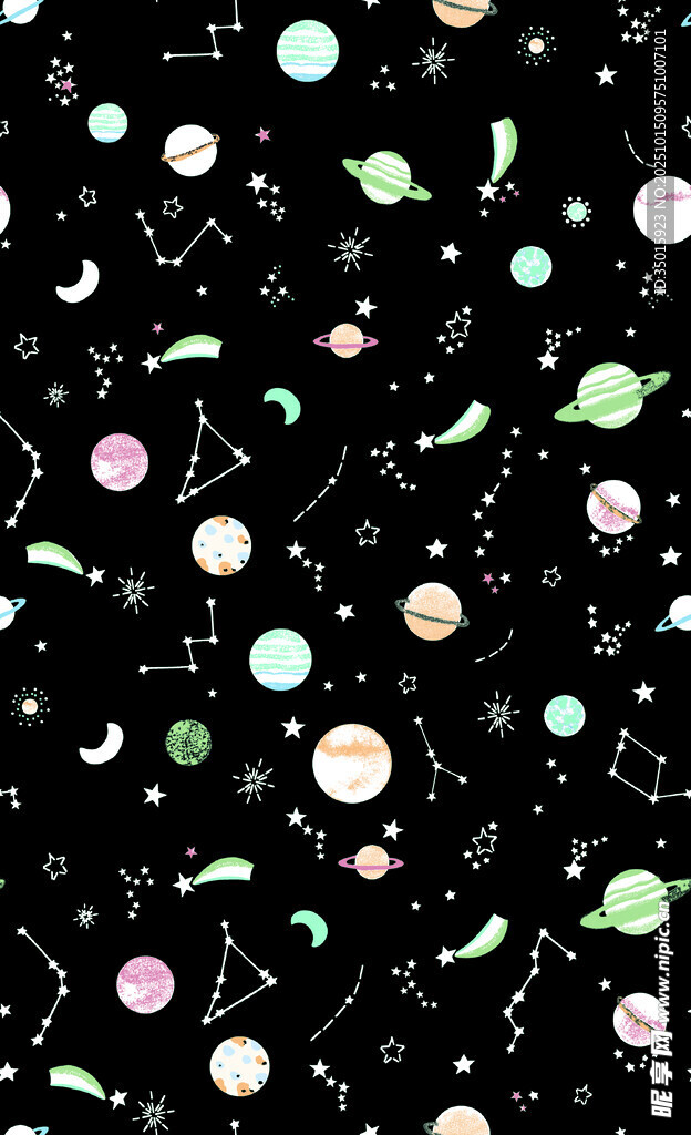 梦幻宇宙星空图案背景