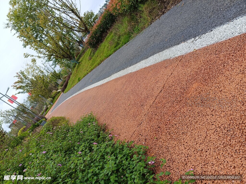 彩色透水路面景观