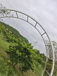田园弧形金属架景观