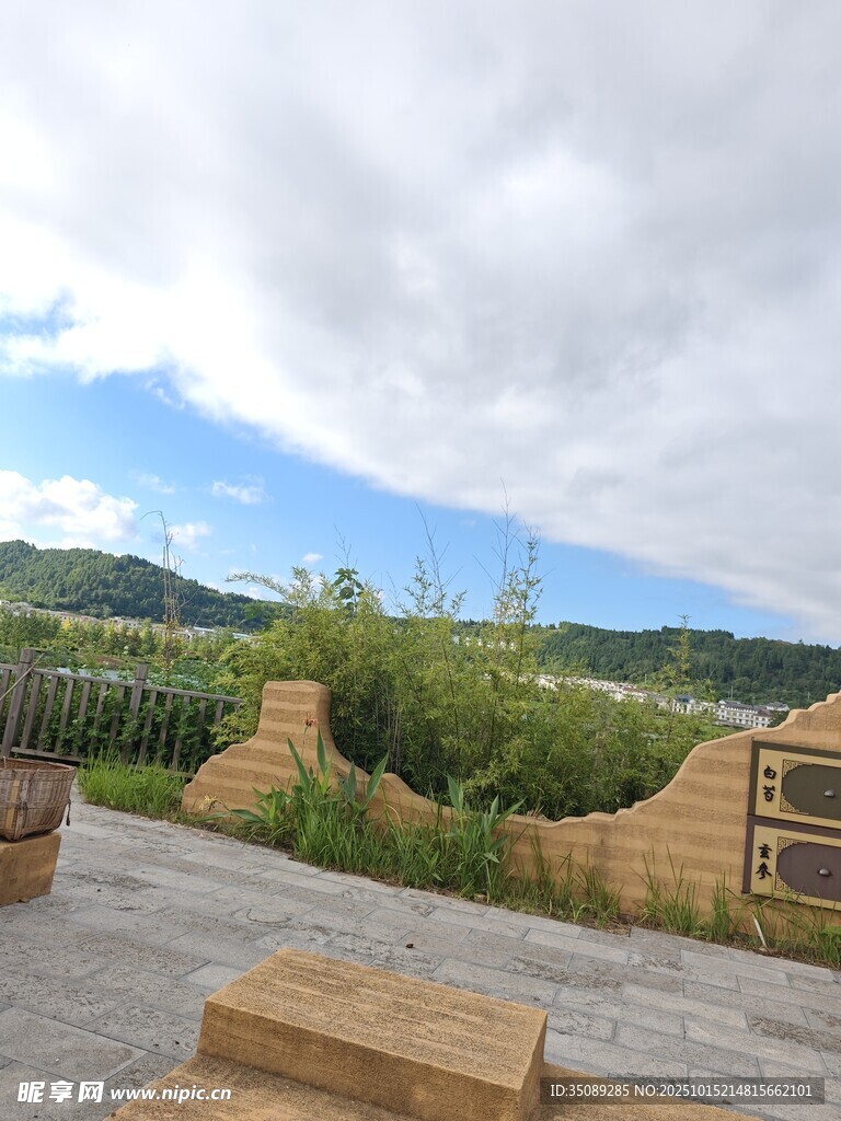 户外庭院景观绿植环绕