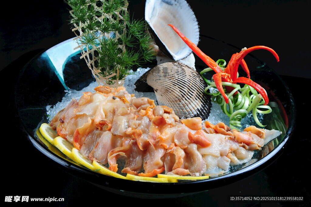 日式刺身拼盘美食展示