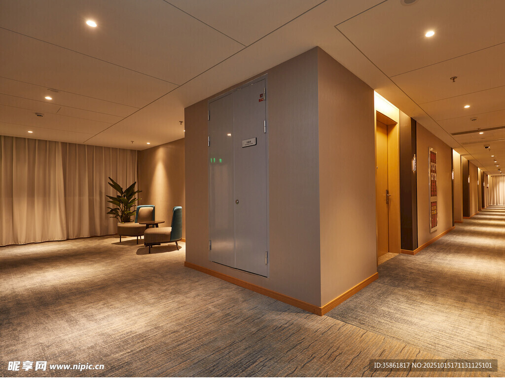 现代风格酒店走廊空间