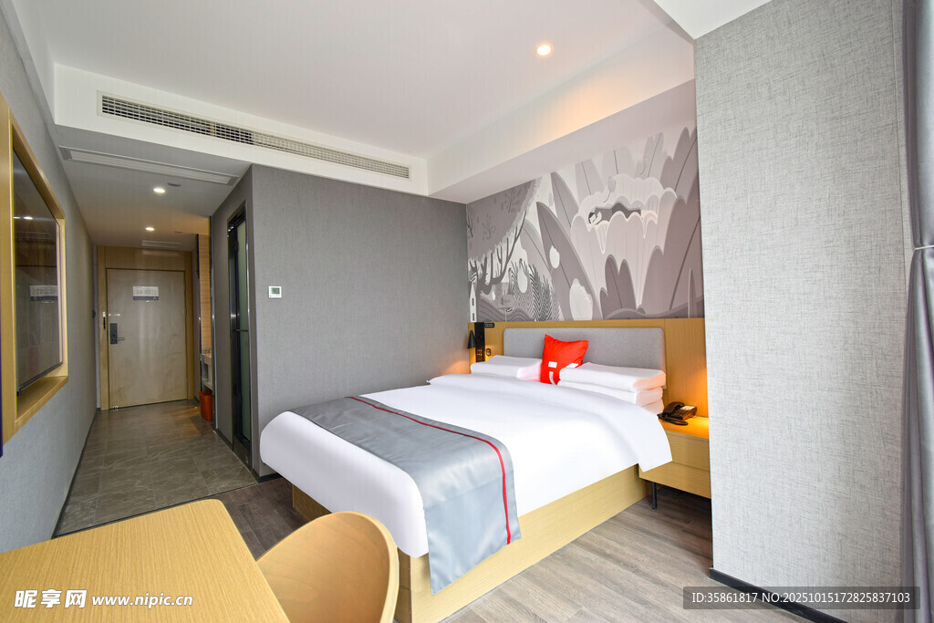 现代简约风温馨酒店客房