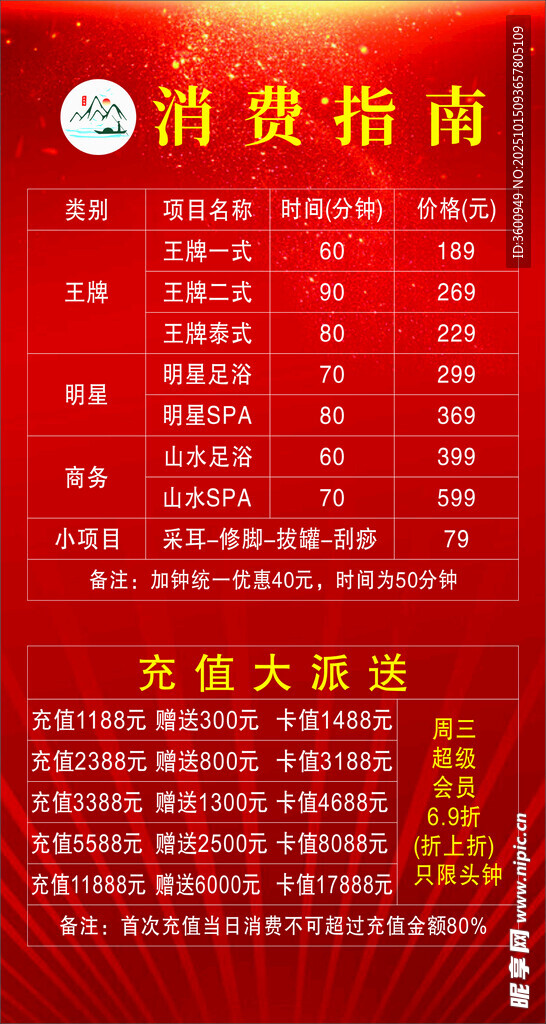 红色消费指南菜单展示