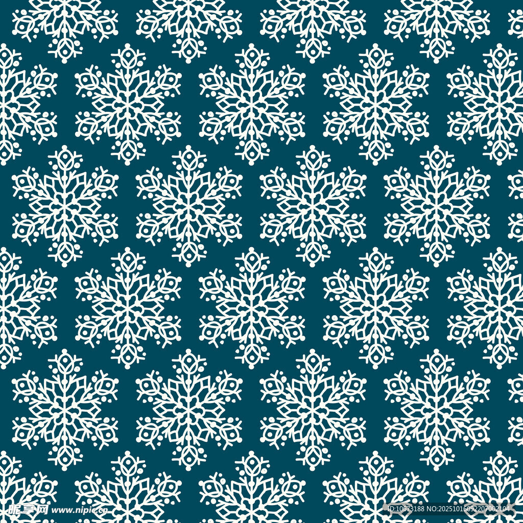 蓝白雪花图案背景纹理