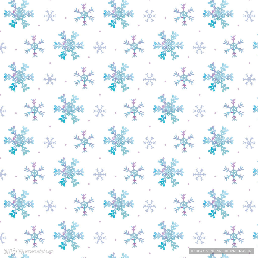 蓝色雪花图案背景纹理