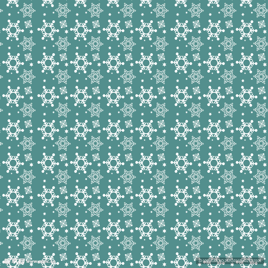 浅绿色雪花图案背景纹理