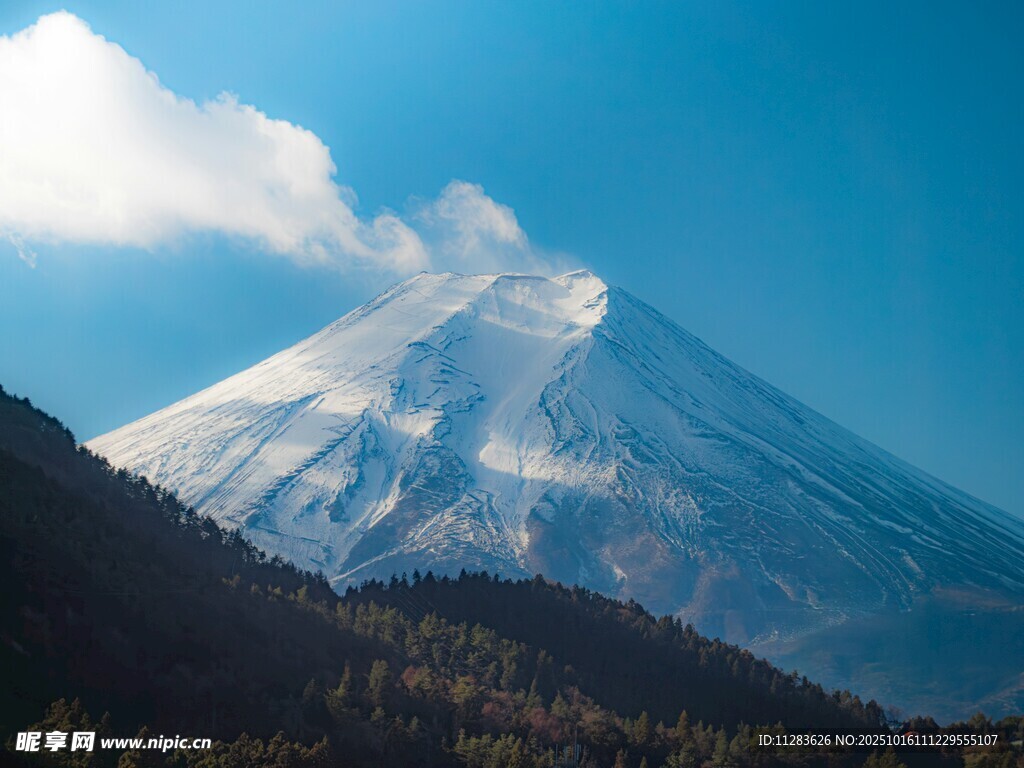 壮丽富士山景