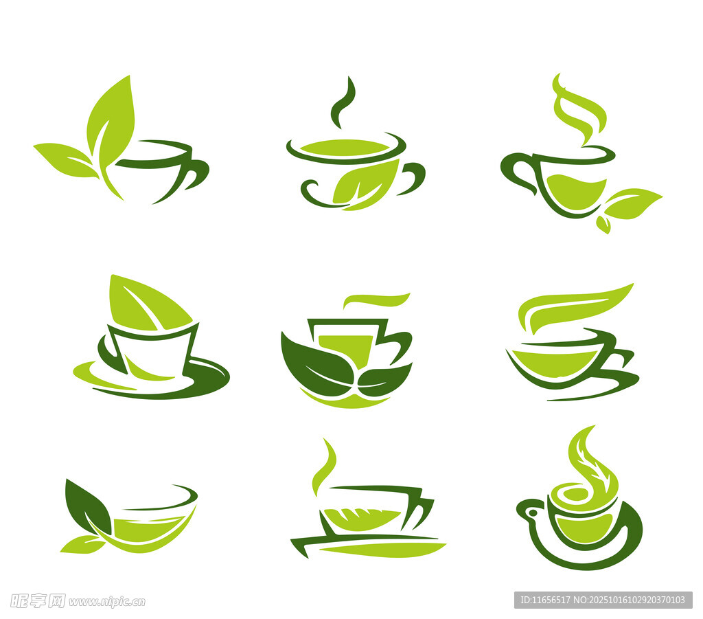 茶叶茶杯标志 